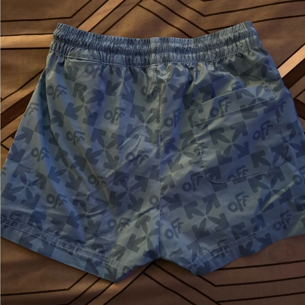 Blue Patterned Shorts - Picture 2 of 4